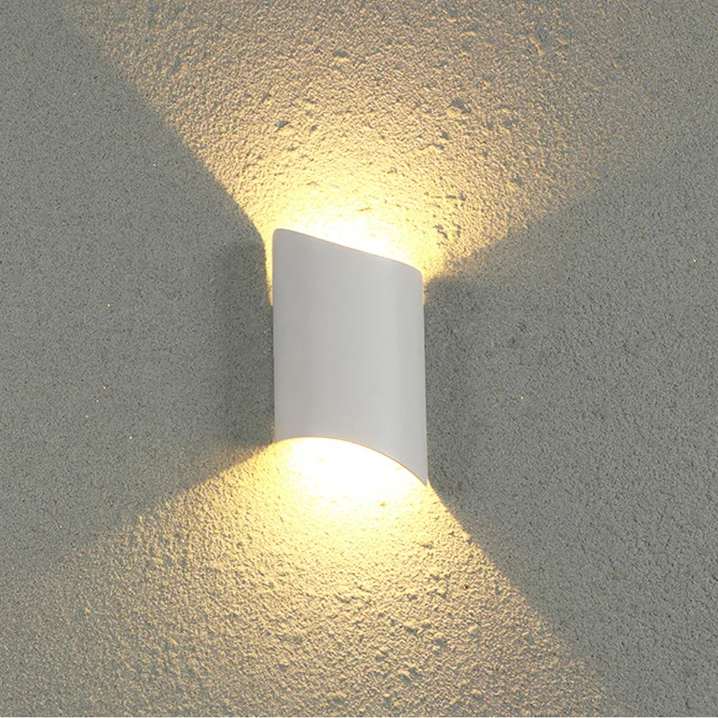 

Outdoor Waterproof IP65 LED Wall Lamps Spot Source Up And Down Lighting Modern Indoor Living Room Porch Garden Wall Sconce Black