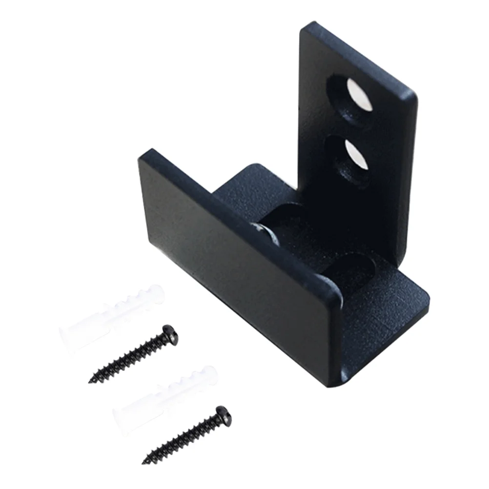 

Black Ground Guide Rail Door Stopper Stainless Steel Sliding Carbon Adjustable Floor Bottom