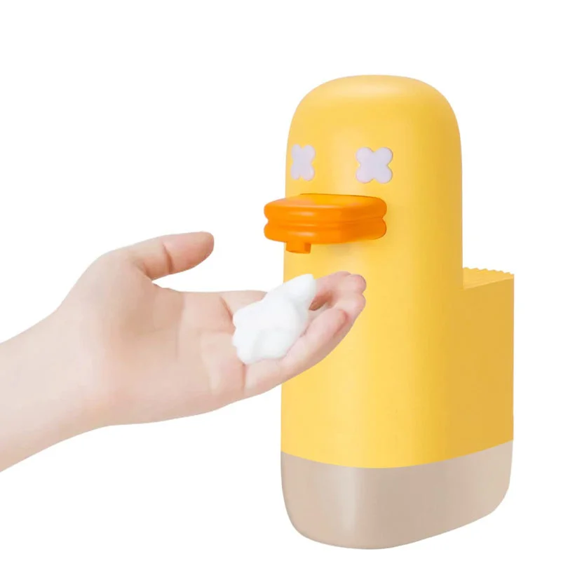 Foam Soap Dispenser Automatic Hand Washing Cute Duck Intelligent Soap DispenserInfrared Bubble Soap Machine For Children