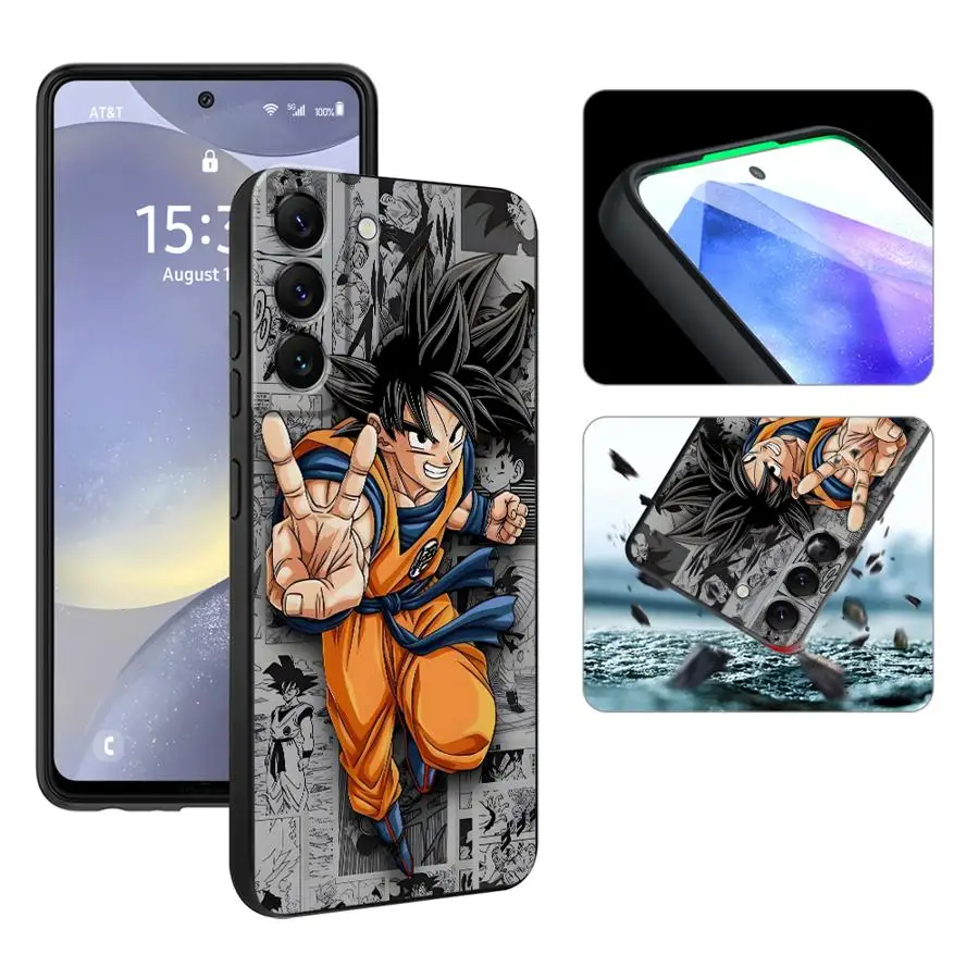 Фото Чехол для телефона Samsung Galaxy A57 A23 A37 A22 A24 A25 A26 A73 A51 A32 A53 A55 A72 A52 A36 A71 A35 с изображением Dragon Ball и Гоку №4