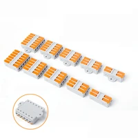 10pcs 6mm universal electrical cable wire connectors fast home compact wire connection push in wiring terminal block 32a 380v