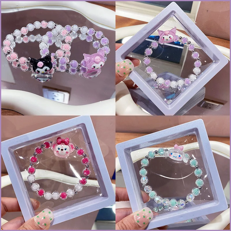 Акриловый детский браслет Sanrio с мультяшным изображением куломи мелодия Коричный