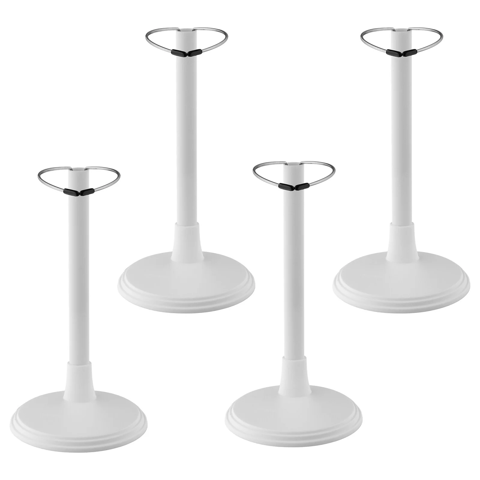 

4Pcs Display Holder 30CM Model Support Frame Dolls Accessories White Bracket for 11 8 Inch Dolls