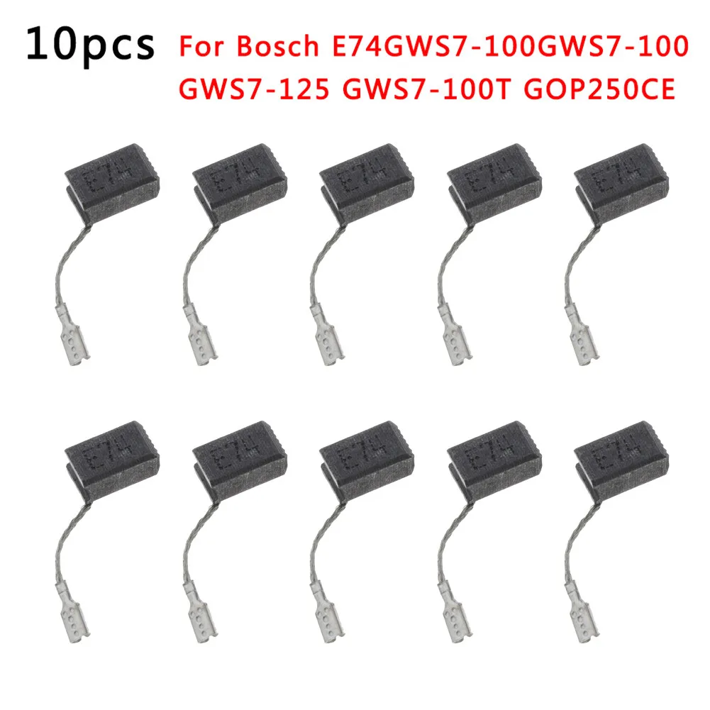 

10Pcs Precision Manufacturing Carbon Brushes For Bosch E74 / GWS7-100 / GWS7-100 GWS7-125 GWS7-100T GOP250CE Motor Carbon Brush