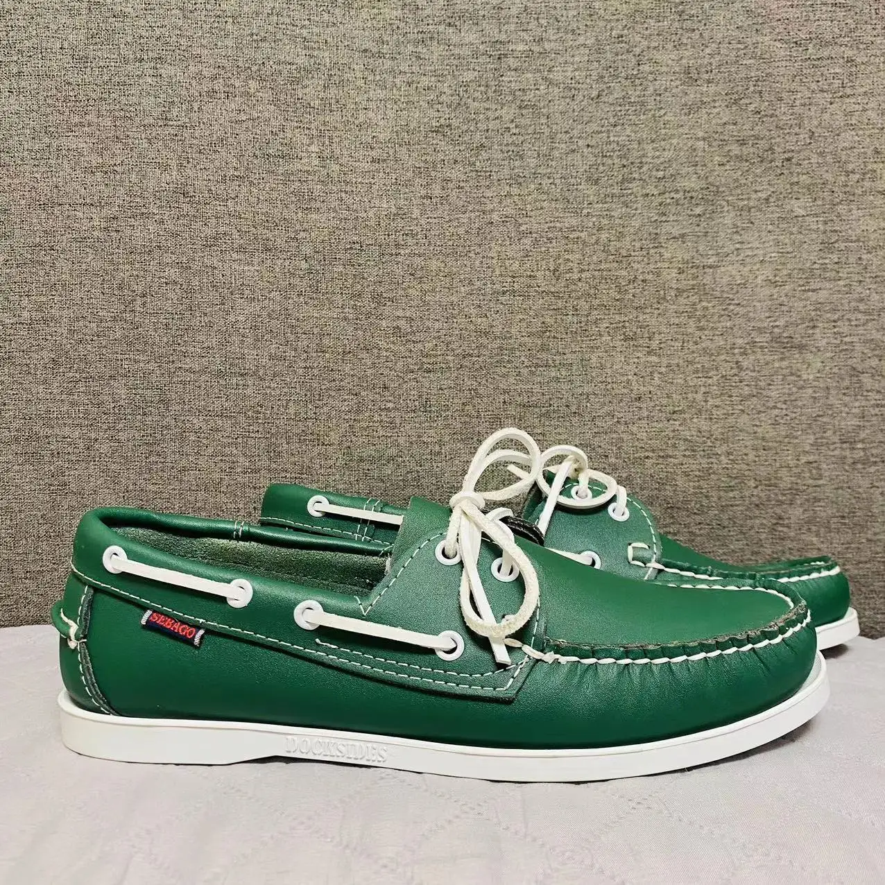 Men Genuine Leather Docksides Boat Shoes,Men Designer Sneakers For Hommme Femme Navy Blue-Brown Hombre Loafers Y063