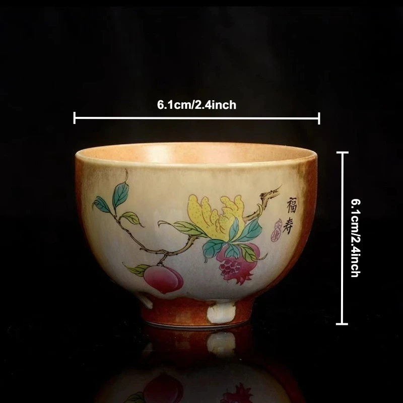 

Ретро деревянные чайные чашки, креативная керамическая кружка ручной работы, китайская кунг-фу Gongfu, дегустационная мастер-чашка, чайная церемония, посуда для напитков