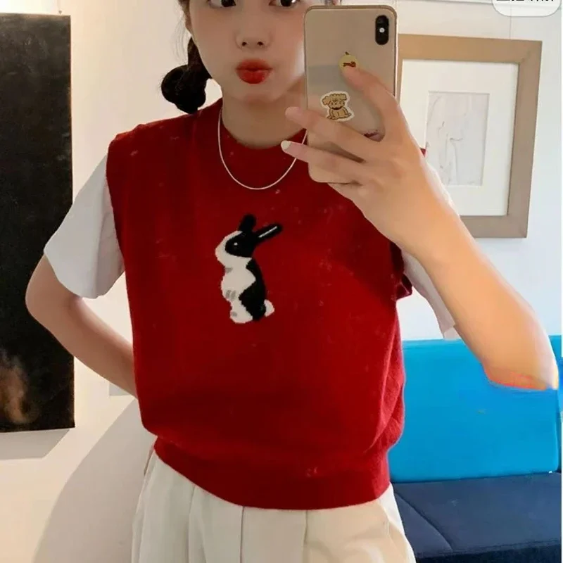 Свитер жилеты женский свободный простой удобный весенний Повседневный