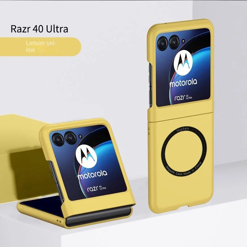 Luxury For Magsafe Wireless Charging For Motorola Razr 40 Ultra Moto Razr 40Ultra 2023 Case Luxury Feeling Shockproof Hard Cover