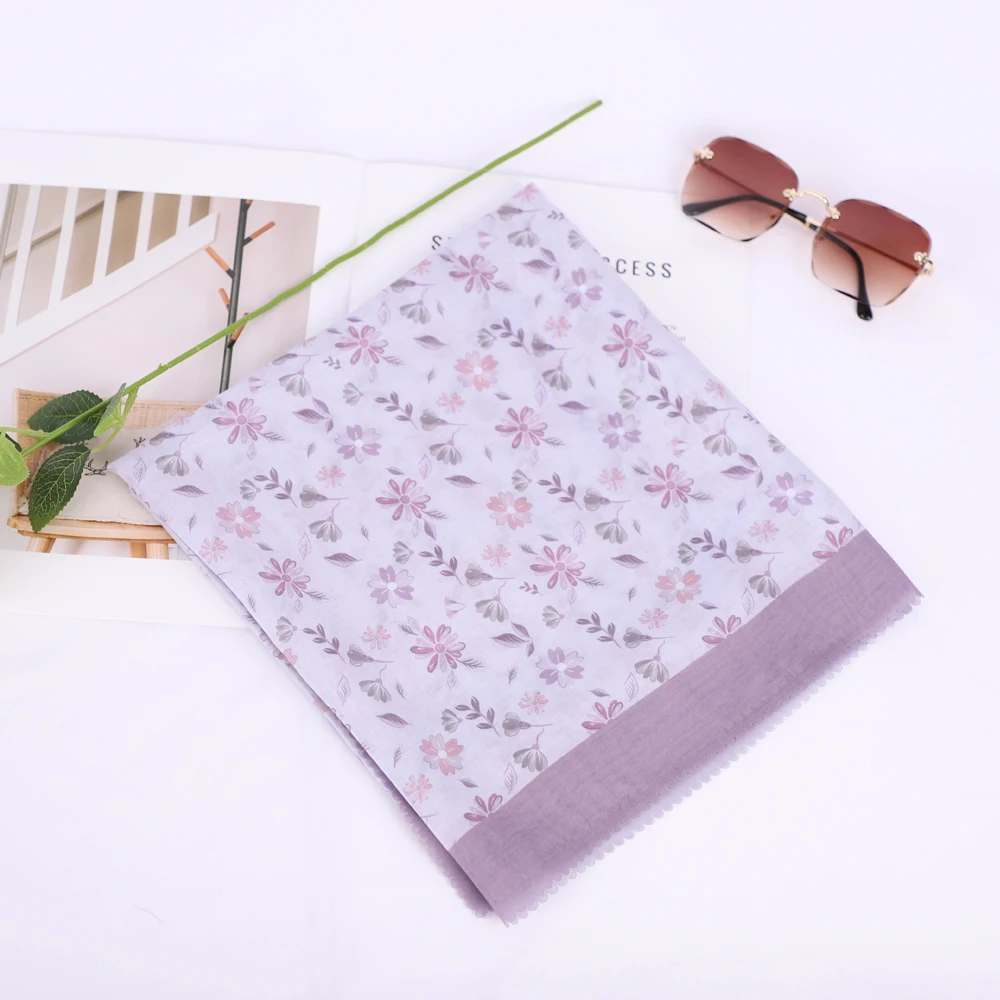 Исламский хиджаб для женщин высококачественный тюрбан с цветочным принтом