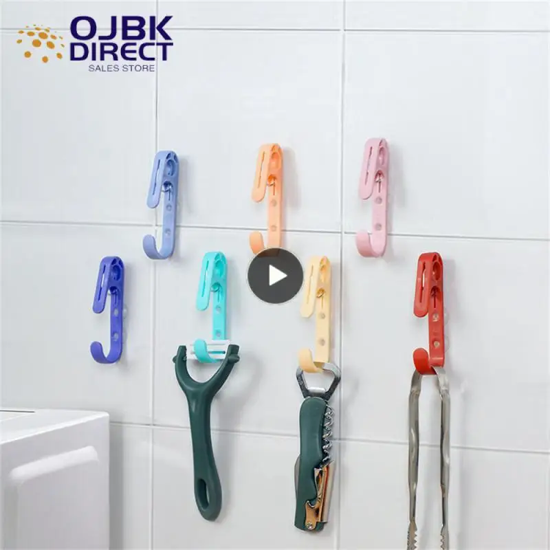 

Multi-function Sticky Hook No Trace Strong Bearing Capacity Clothes Hook Household Hook Storage Supplies Moisture-proof Clip