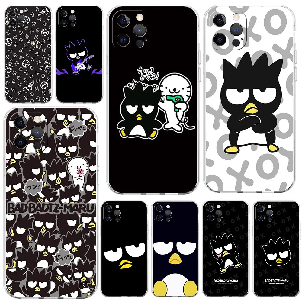 Bad Badtz Maru Cute Clear Case For Apple iPhone 14 11 13 12 Pro 7 8 Plus XR X XS Max 6 6S 14Pro Silicone Phone Cover