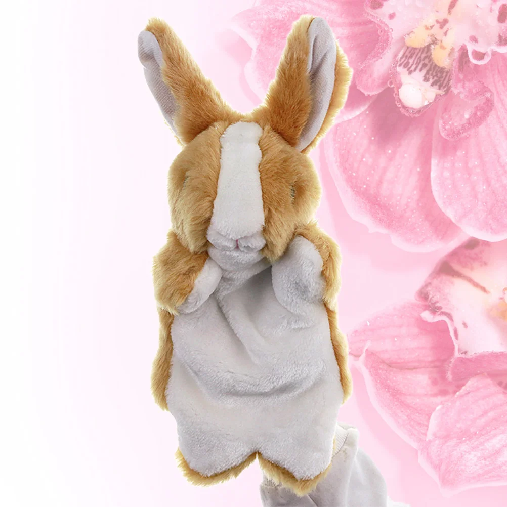 

Story Telling Puppet Kids Hand Puppets Themberchaud Plush Stuffed Bunny Rabbit Toy