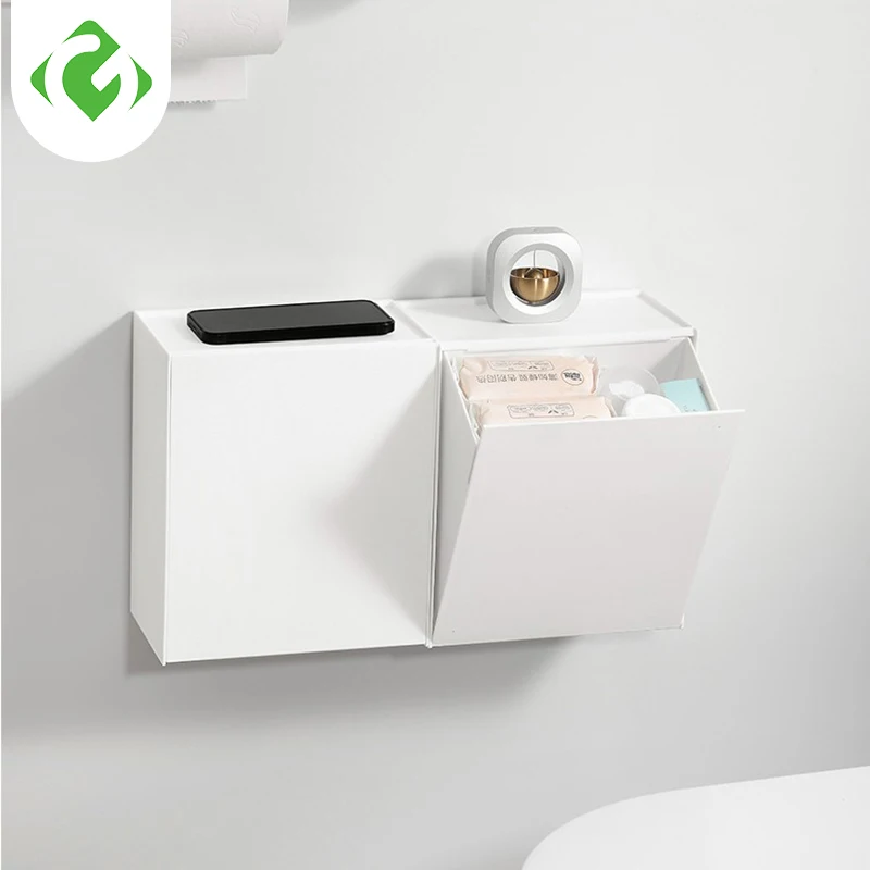 

Настенный ящик для хранения, домашний флип-контейнер без перфорации, косметический ватный тампон, палочка, веревка для головы, коробка для хранения губной помады