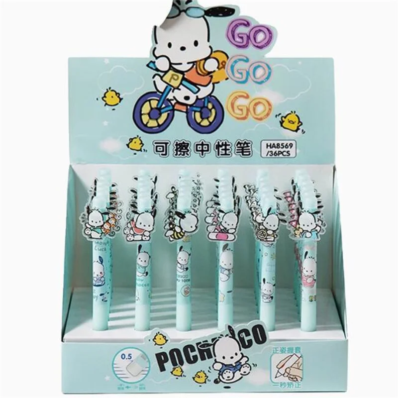 36 шт/лот Sanrio корицы Erasable гель ручка милый 0 5 мм синие чернила нейтральные ручки