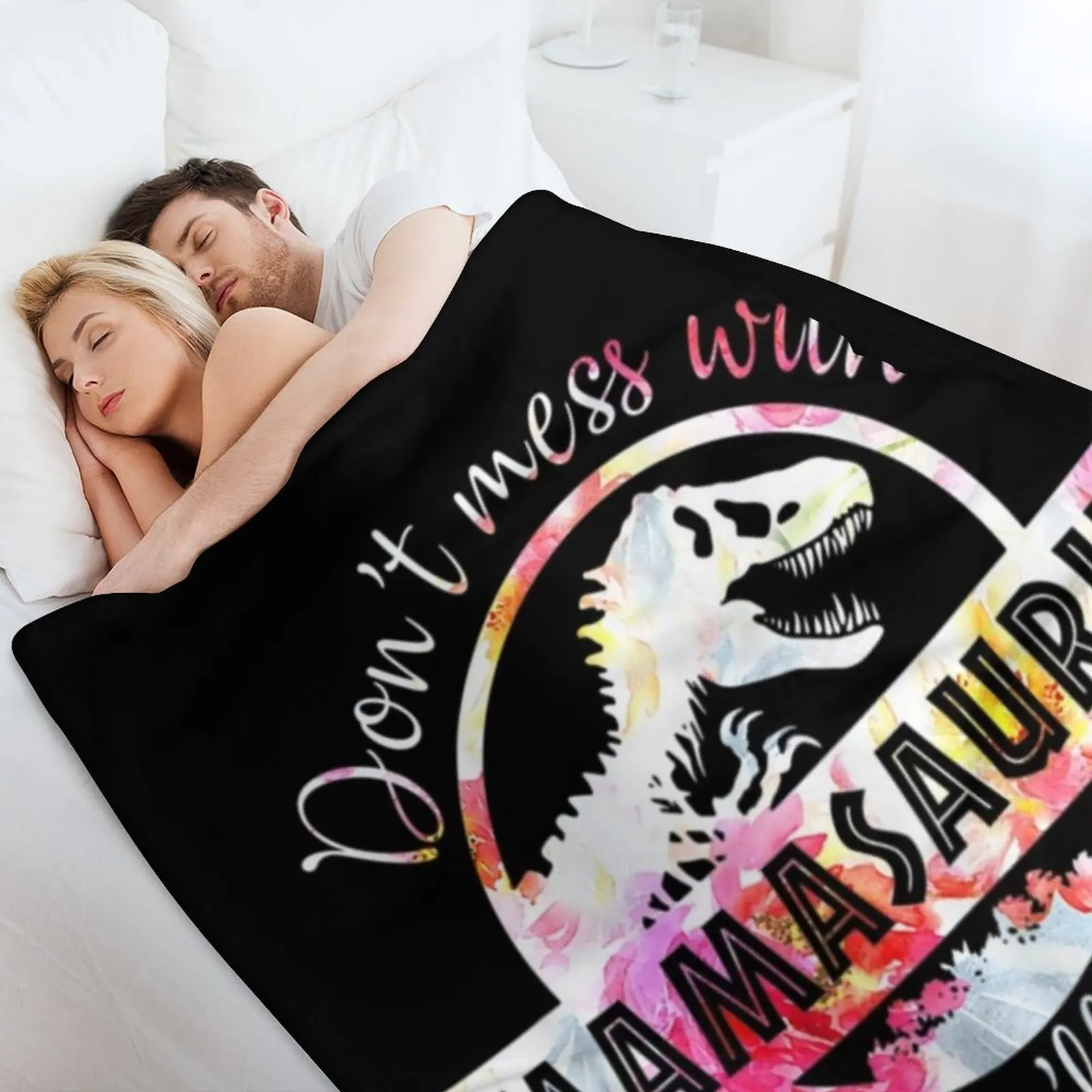 Не беспорядок с Mamasaurus Youll одеяло на День матери Jurasskicked летнее постельное белье