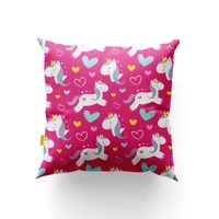 50 145cm beautiful cartoon unicorn print polyster cotton fabric for diy pillow quilt crafting materials