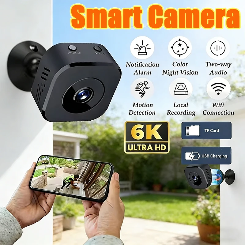 

Mini HD 6K Wi-Fi камера видеонаблюдения
