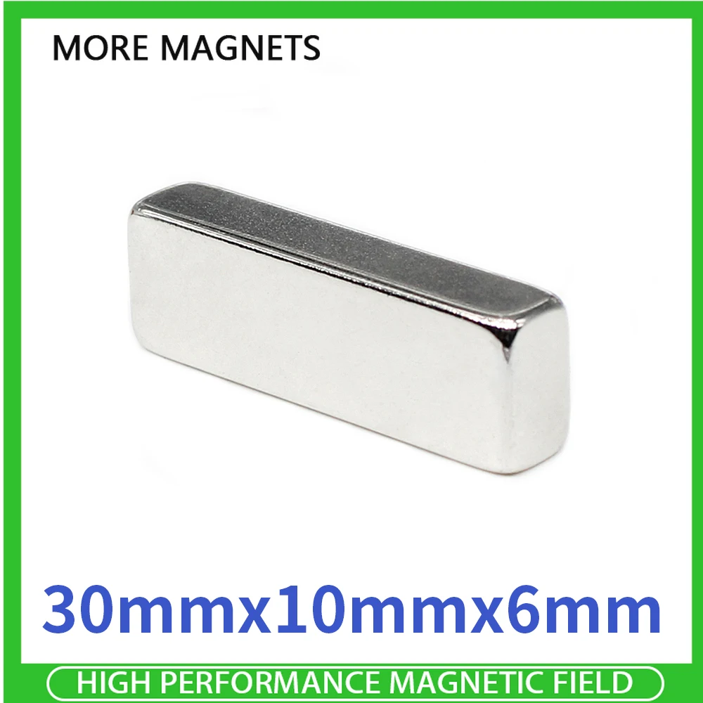 Блок мощных магнитов N35 лист постоянных сильный неодимовый магнит 30x10x6 мм 2/5/10/20/50