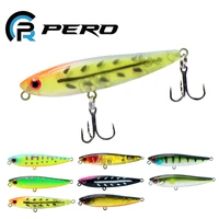 pero floating pencil fishing lures 60mm 3g top water minnow stick artificial bait surface walking fishing lure topwater baits