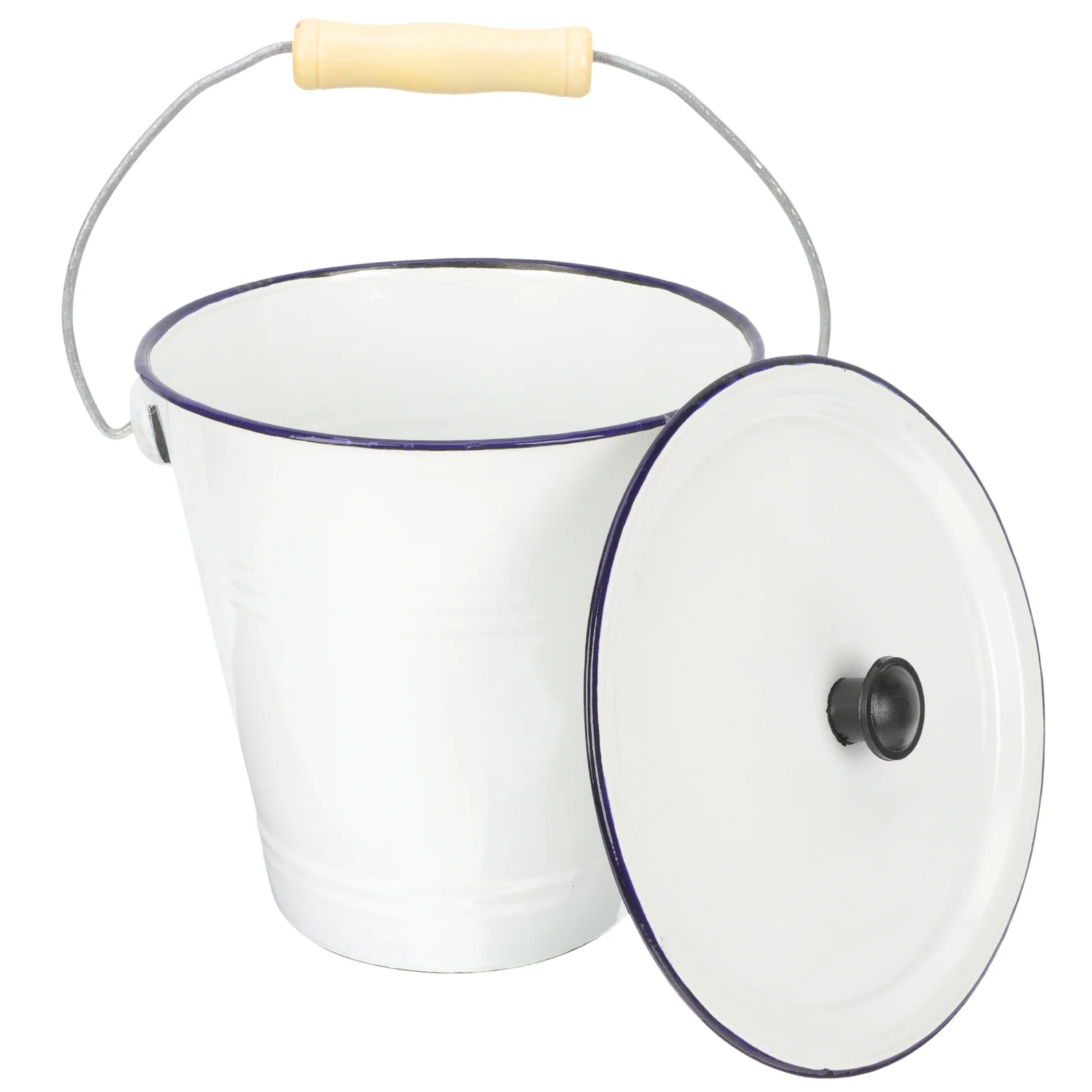 

Bucket Flower Vase Metal Pail Buckets Pot Jug Rustic Lid Enamel Urinal Bin Can Ice Vintage Galvanized Compost Container Basket