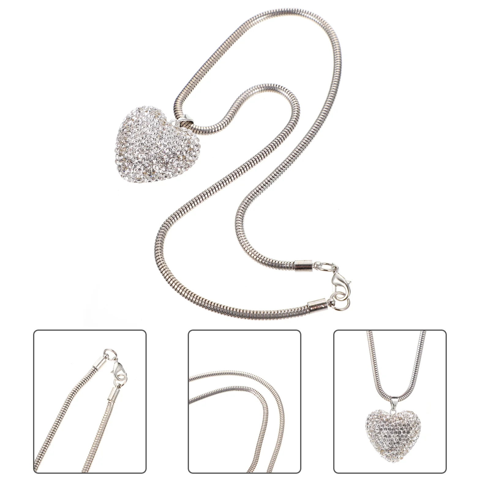 

1pc Unique Car Hanging Ornament Lovely Heart Pendant for Rear View Mirror