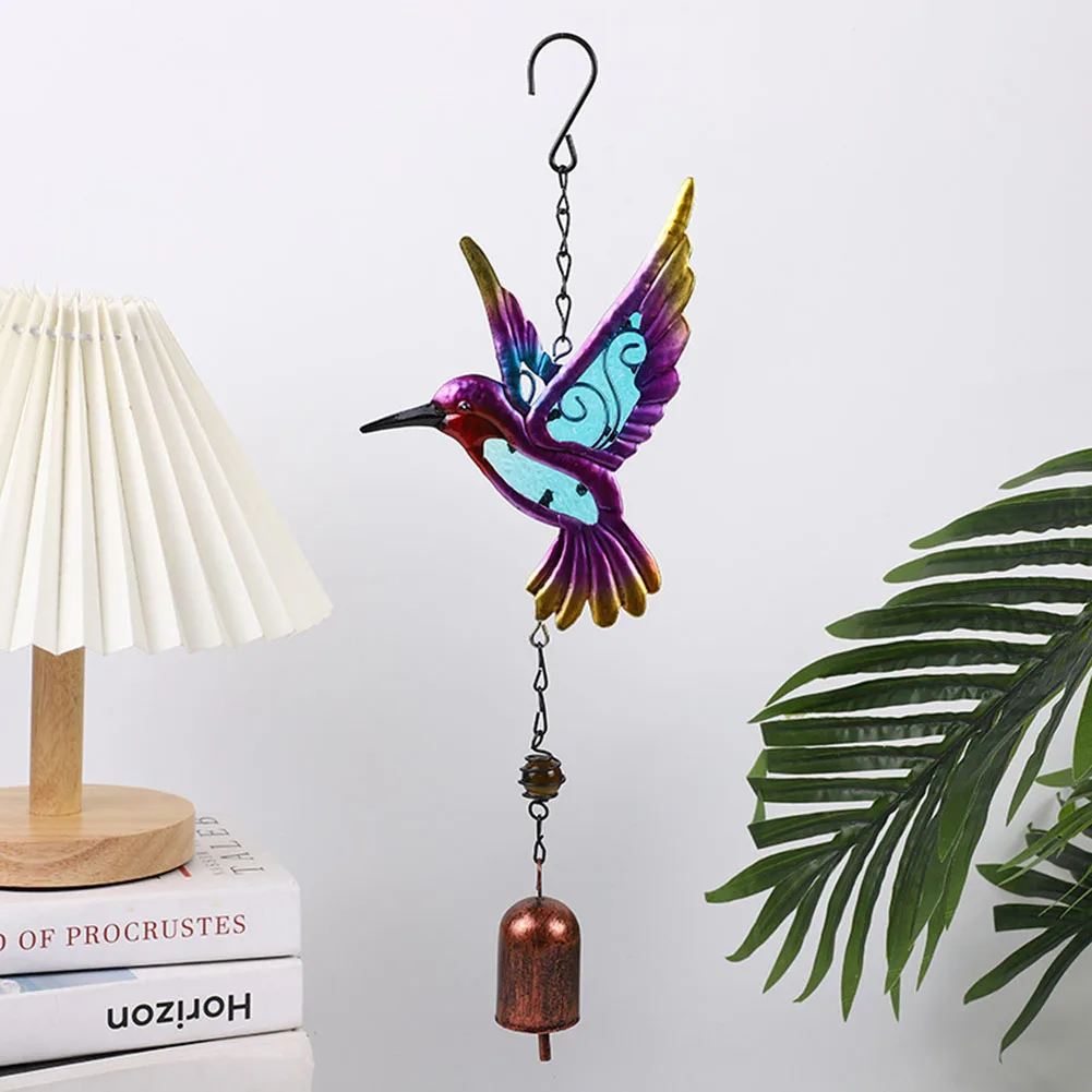 

Hummingbird Metal Wind Chime With Bell Garden Hanging Ornaments For Home Window&Door Decoration Crafts