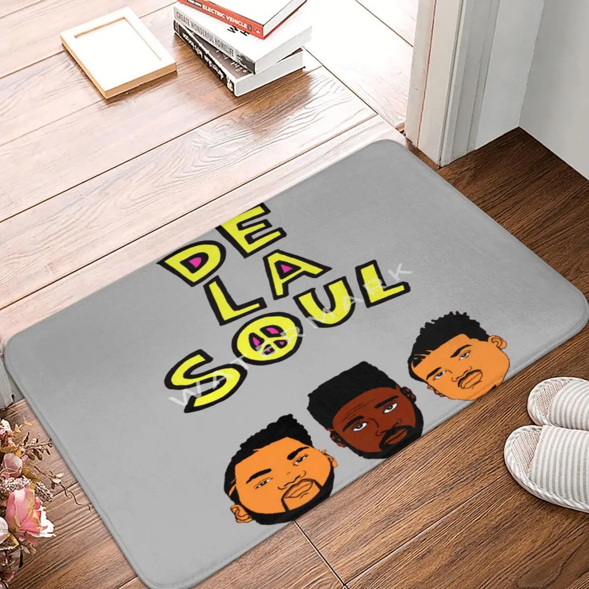 

DE LA SOUL Carpet, Polyester Floor Mats Trendy Anti-Slip Outdoor Festivle Gifts Mats Customizable