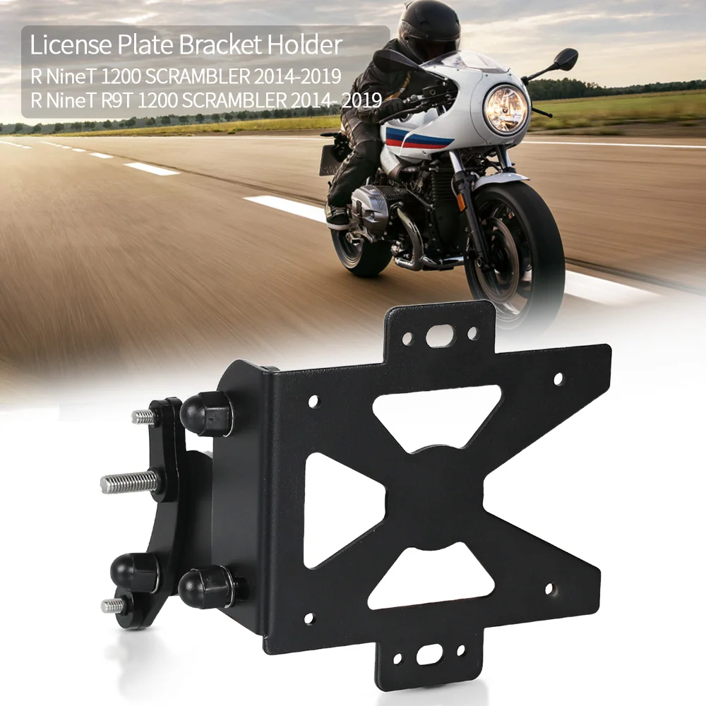 

Кронштейн для номерного знака двигателя, держатель, крыло, Устранитель боковой части для BMW R NineT / R9T 1200 SCRAMBLER 2014 2015 2016 2017 2018 2019