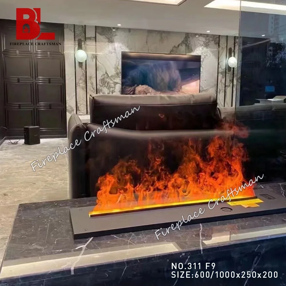 Современный Электрический 3d огонь водяной пар Паровой камин фотография с