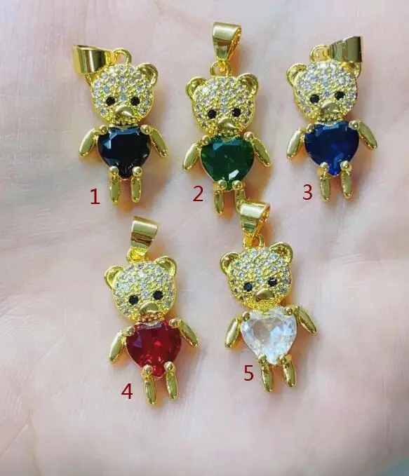 

Медные Подвески с фианитами для изготовления ювелирных изделий, соединение «сделай сам», позолоченные медные аксессуары для браслетов, оже...