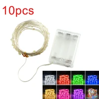 10PCS Led Fairy Lights Copper Wire String 2/3/4/5/10M Holiday Outdoor Lamp Garland For Christmas Tree Wedding Party Decoration