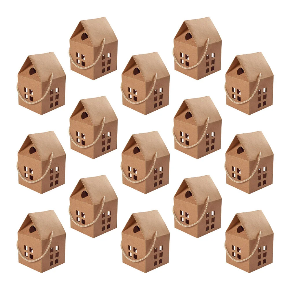

15 Pcs Cardboard Princess Goodie Bags Gift Packing Cases Chocolate Candies Paper Baby