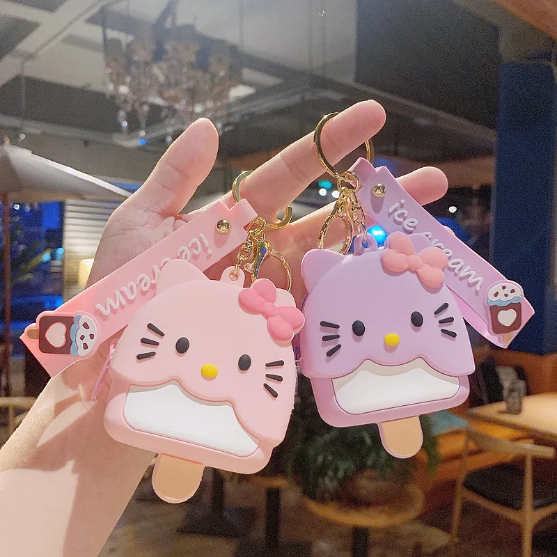

Hello Kitty портмоне «кошка» брелок ученика необычный милый маленький кошелек, брелок для ключей, мини-брелок, аниме, периферийный