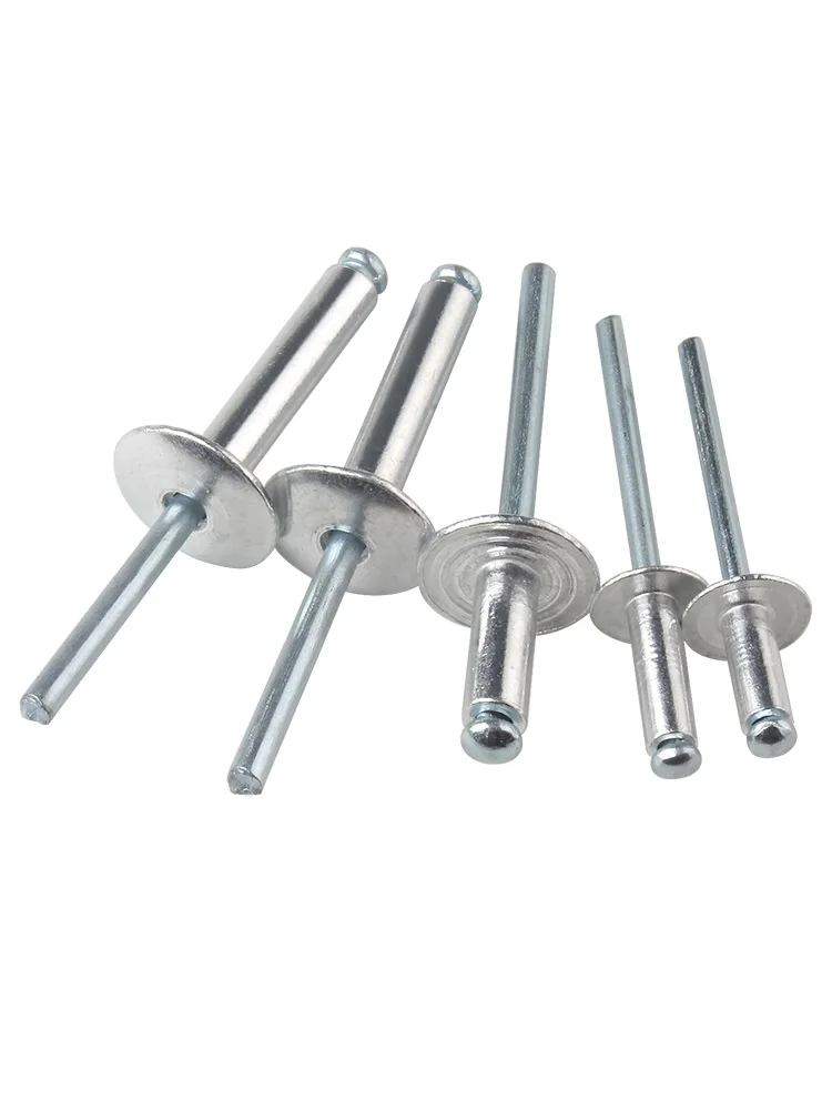 Алюминиевый Большой Фланец M3.2 M4 M5 самоподключение открытый конец поп-заклепка