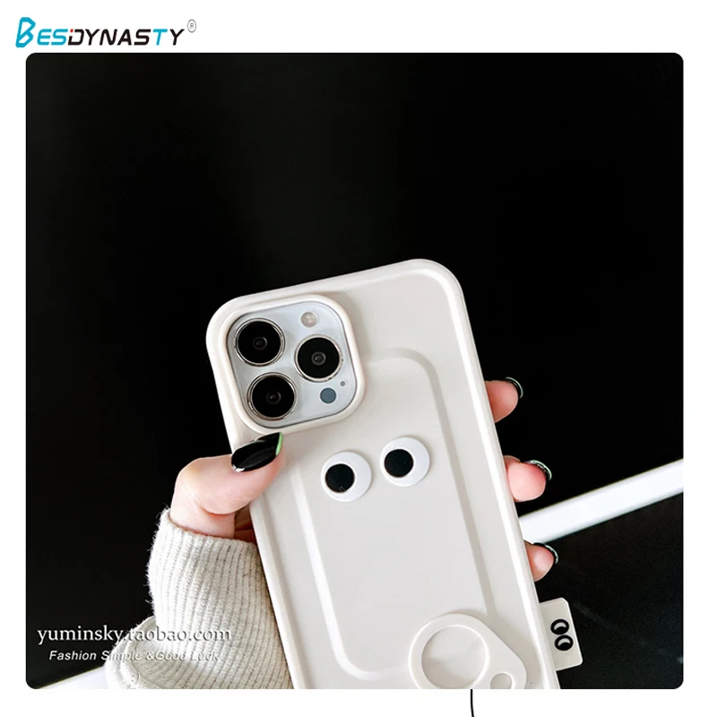 

BESD Luxury Creative Canned Expression Funny Eyes Phone Case For IPhone 14 Plus Pro Max Personalized Funda IPhone 14 Pro Case