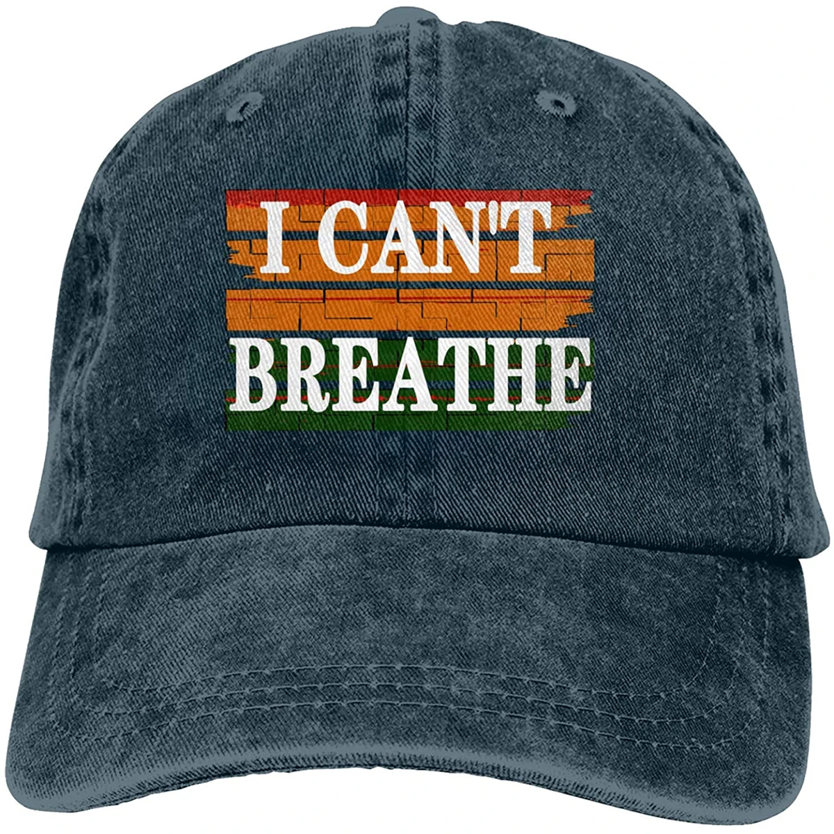 

I Can't Breathe Sports Denim Cap Adjustable Unisex Plain Baseball Cowboy Snapback Hat Sombreros De Mujer Y De Hombre.