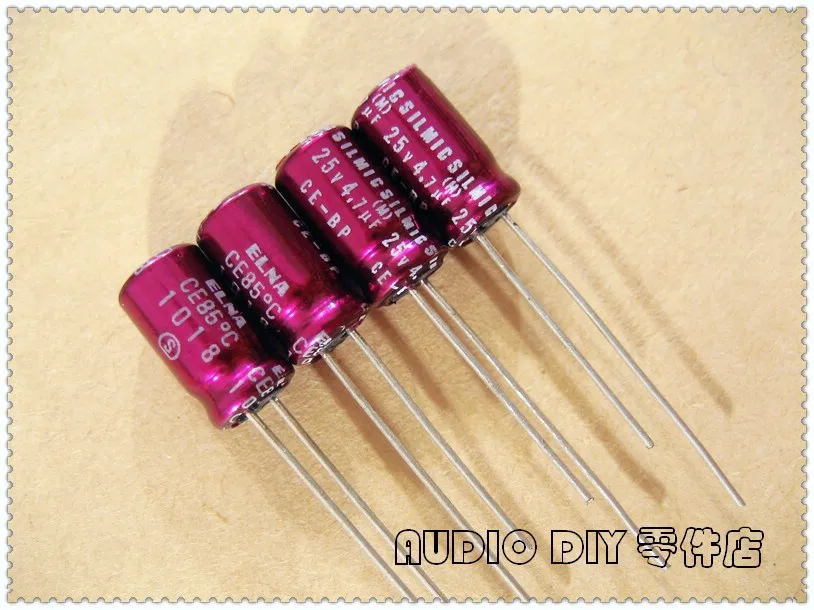 

ELNA Purple SILMIC CE-BP 4.7uF 25V4.7uf Audio Non-Polar Electrolytic Capacitor