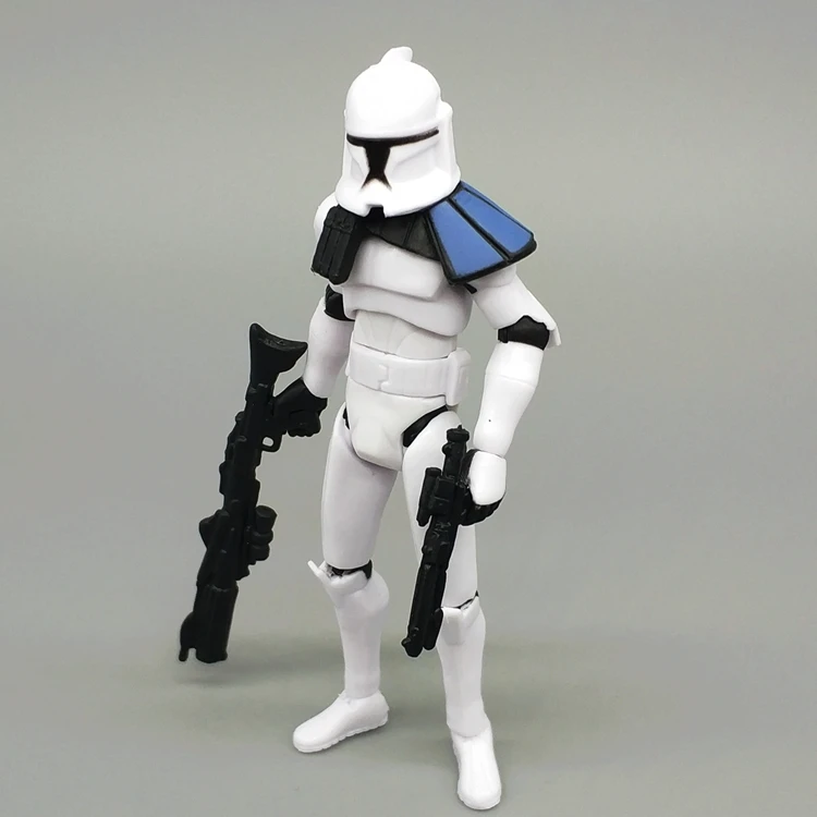 

3.75" SW Republic Trooper Blue Shoulder Armor Action Figure Toy