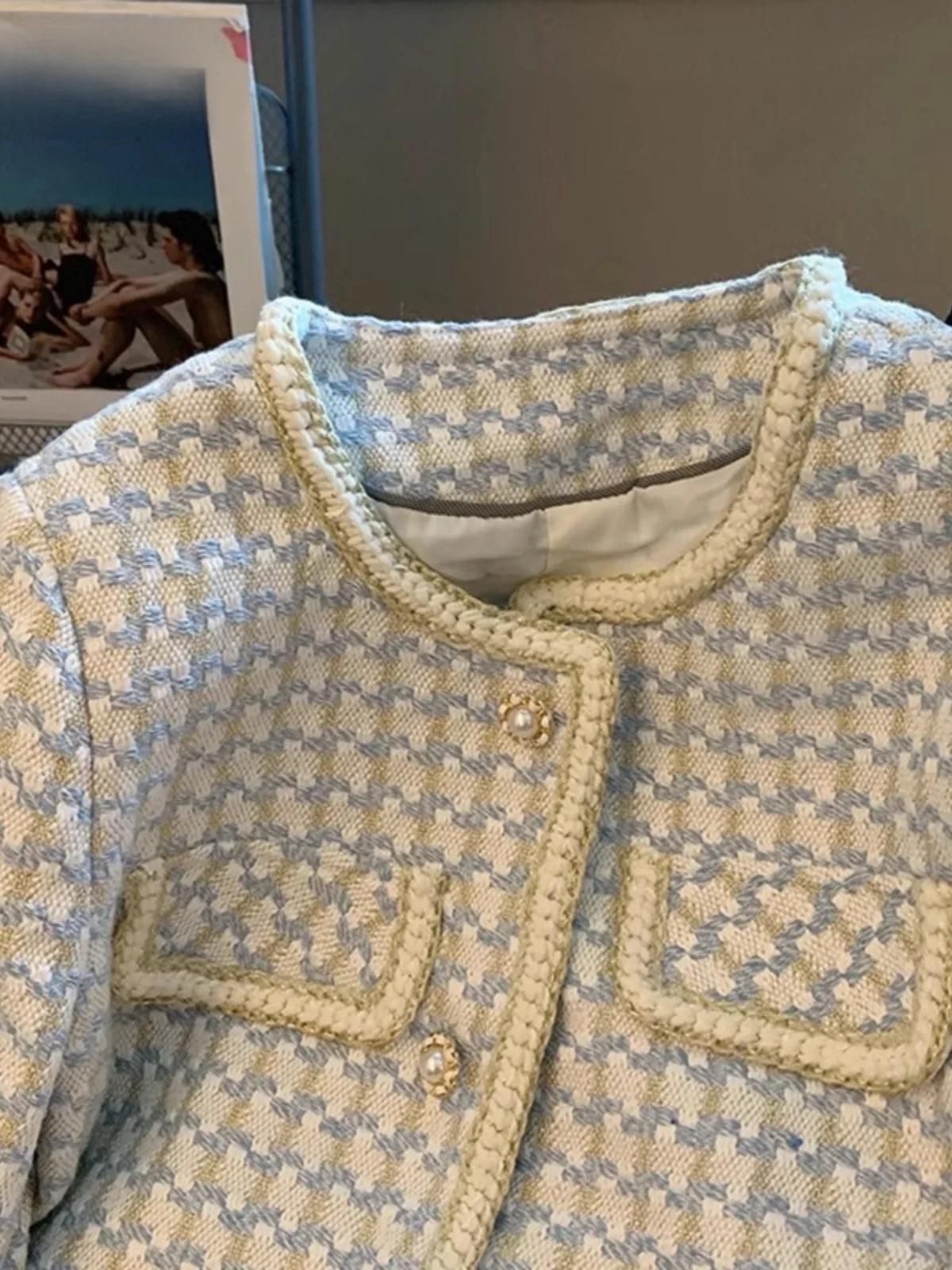 Изящная верхняя одежда во французском стиле для женщин осень и зима 2024 новинка в