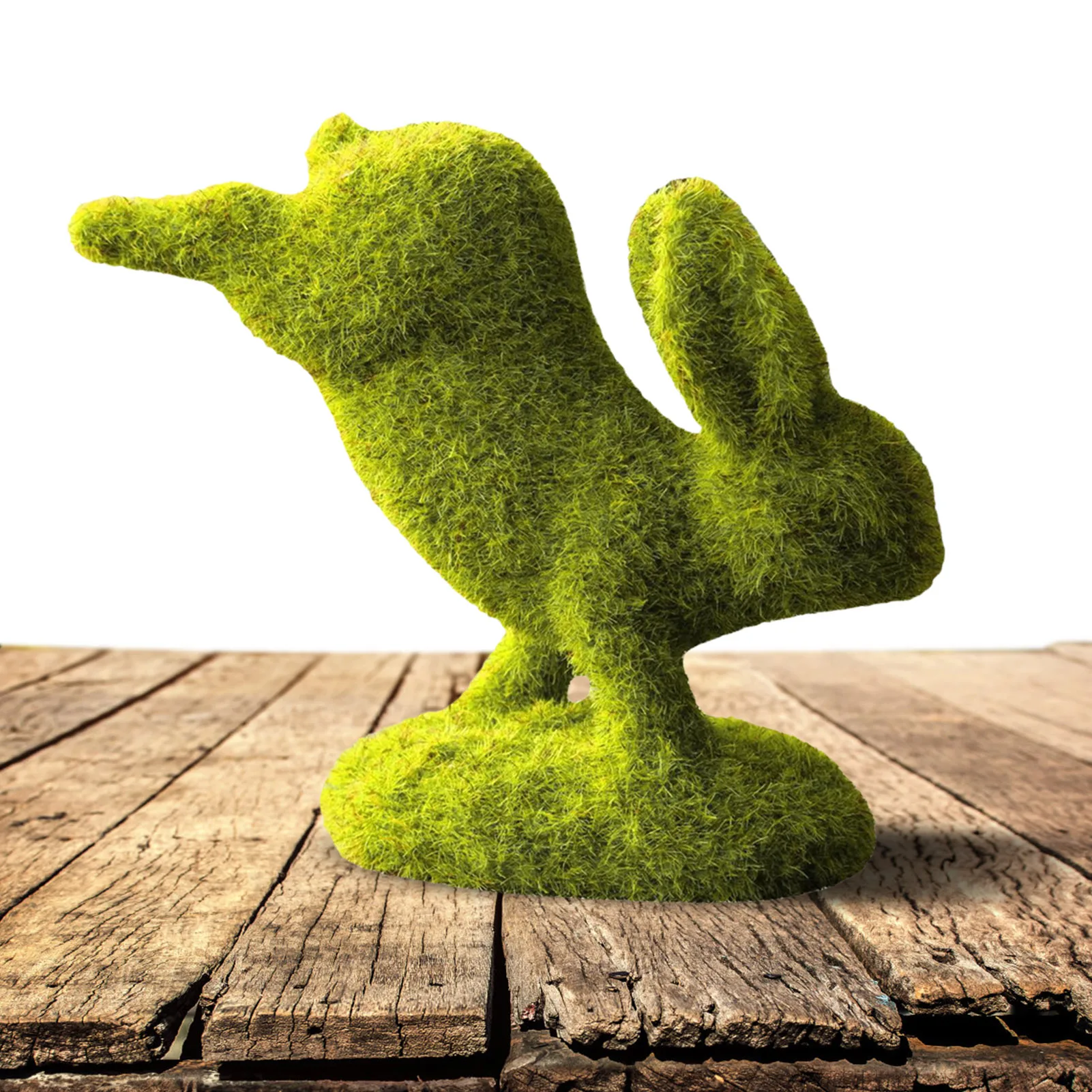 

Восхитительный кролик, милый и веселый Пасхальный пушистый кролик, прочная Фигурка кролика из Моха, украшения для сада и двора