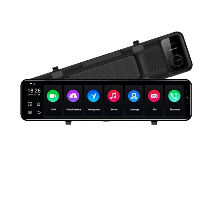 

12Inch 4G+64G Car RearView Mirror Stream Media Dual Lens 1080P Camera ADAS DVR Dash Cam 4G Wifi GPS Navigator Dashcam