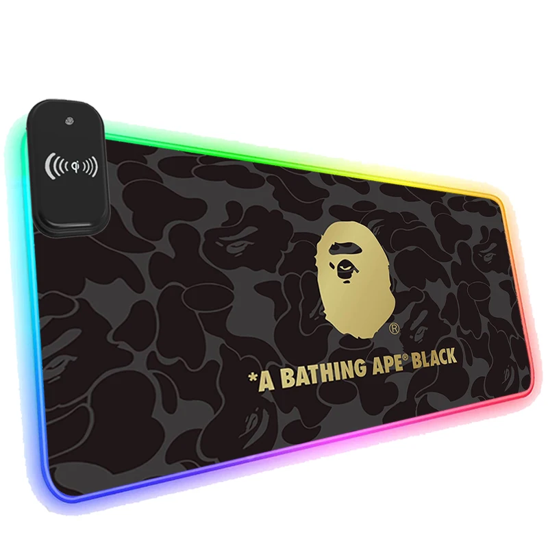 

Коврик для мыши с беспроводной зарядкой и светодиодной подсветкой