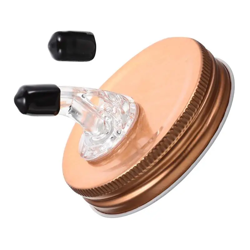 Jar Spout Mason Pourer Pourlid Oil Lidsbottle Dispenser Spouts With Mouth Pourers Wide Pouring Flow Whiskey For