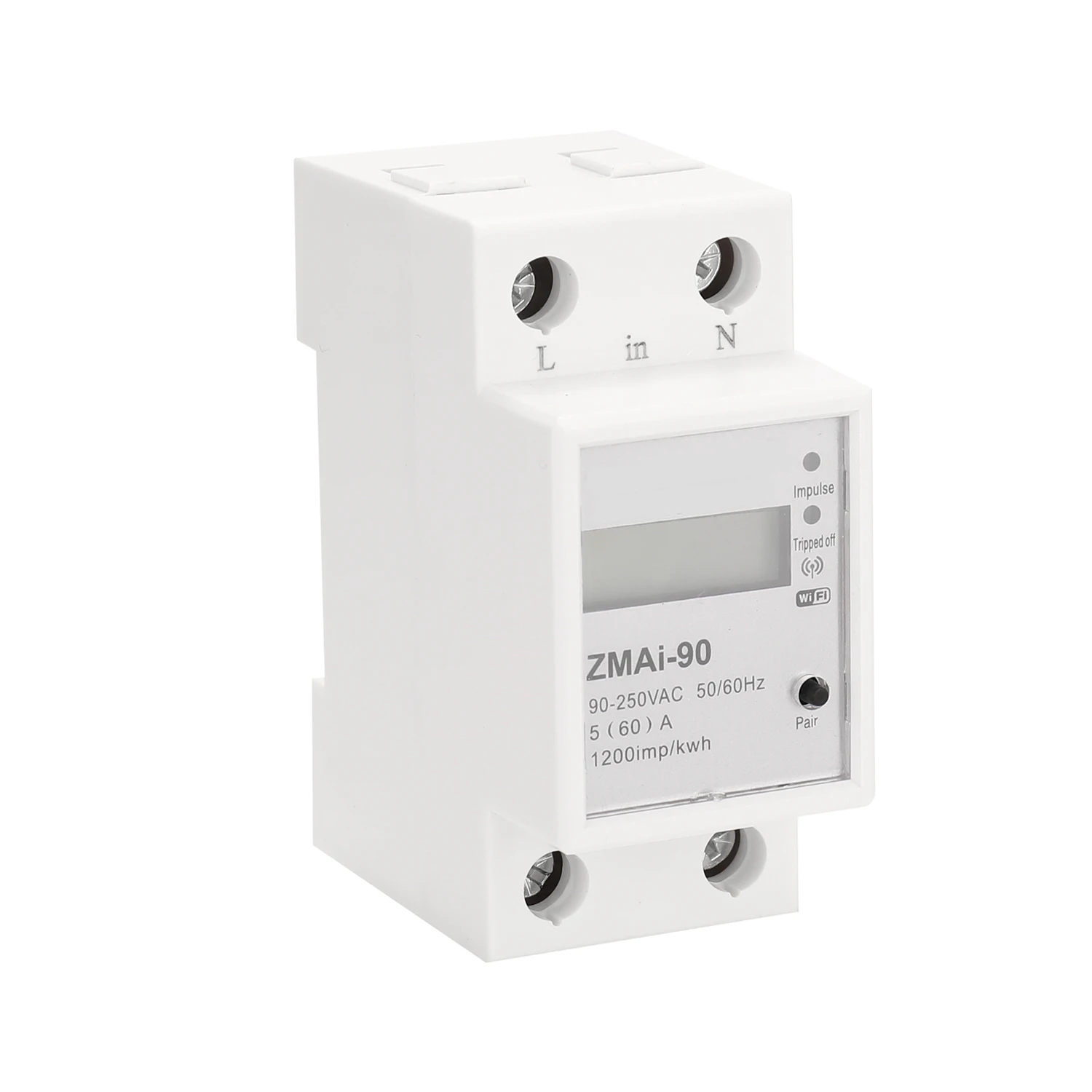 

Однофазный счетчик энергии Smartlife/Tuya, умный измеритель мощности, работает с приложением Alexa Google Home, Din-рейка, Wi-Fi