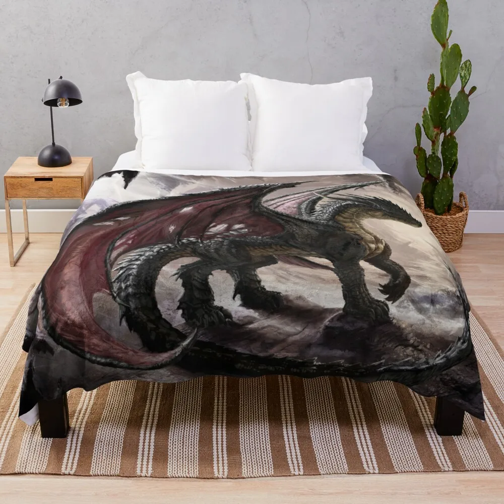 

Dragon Aesthetic Woven Art Weed Travel Light Couch Throw Blankets
