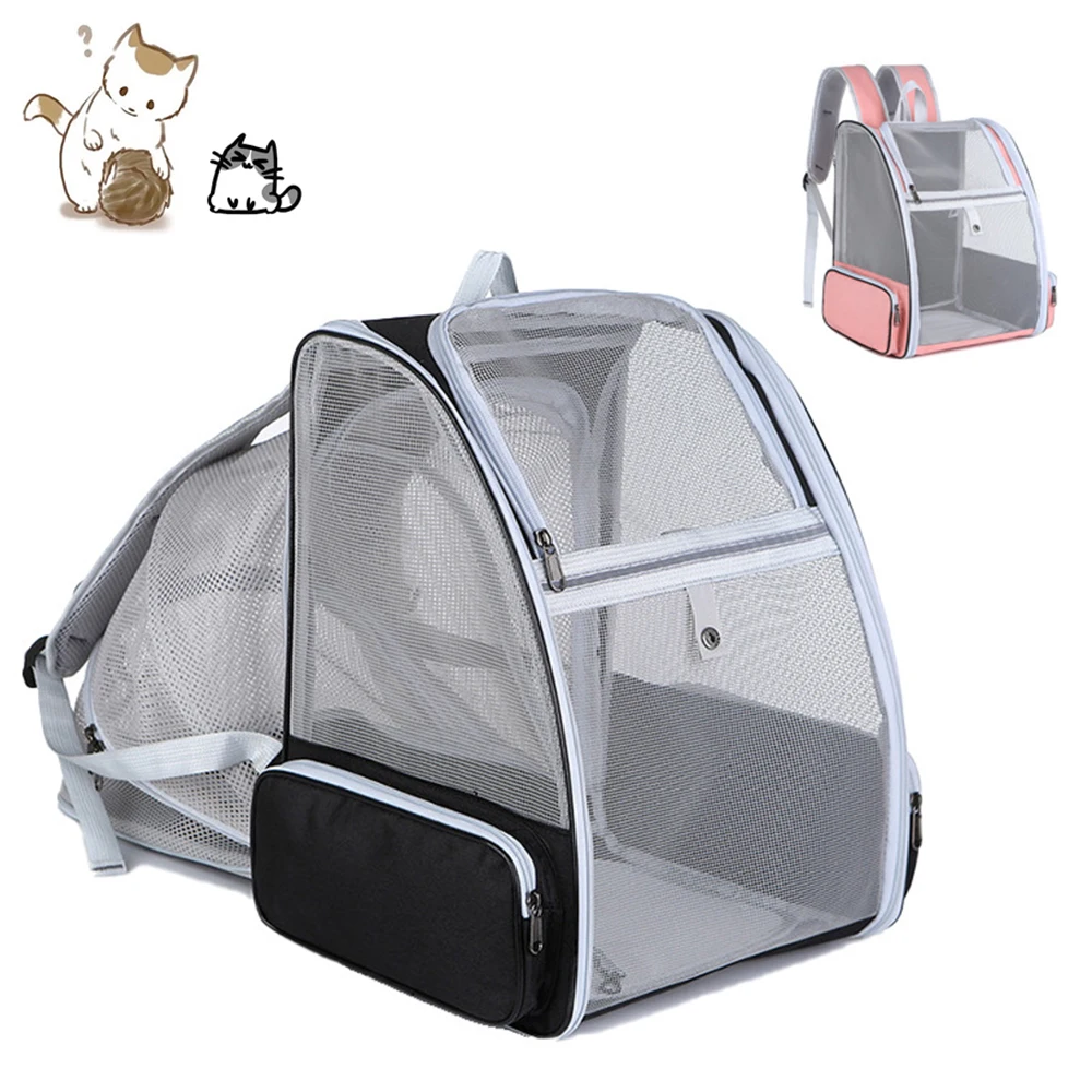 

Pet Cat Carrier Bags Breathable Travel Outdoor Multifunction Backpack For Small Dogs Kitten Portable Shoulders Bag Cat Carrier