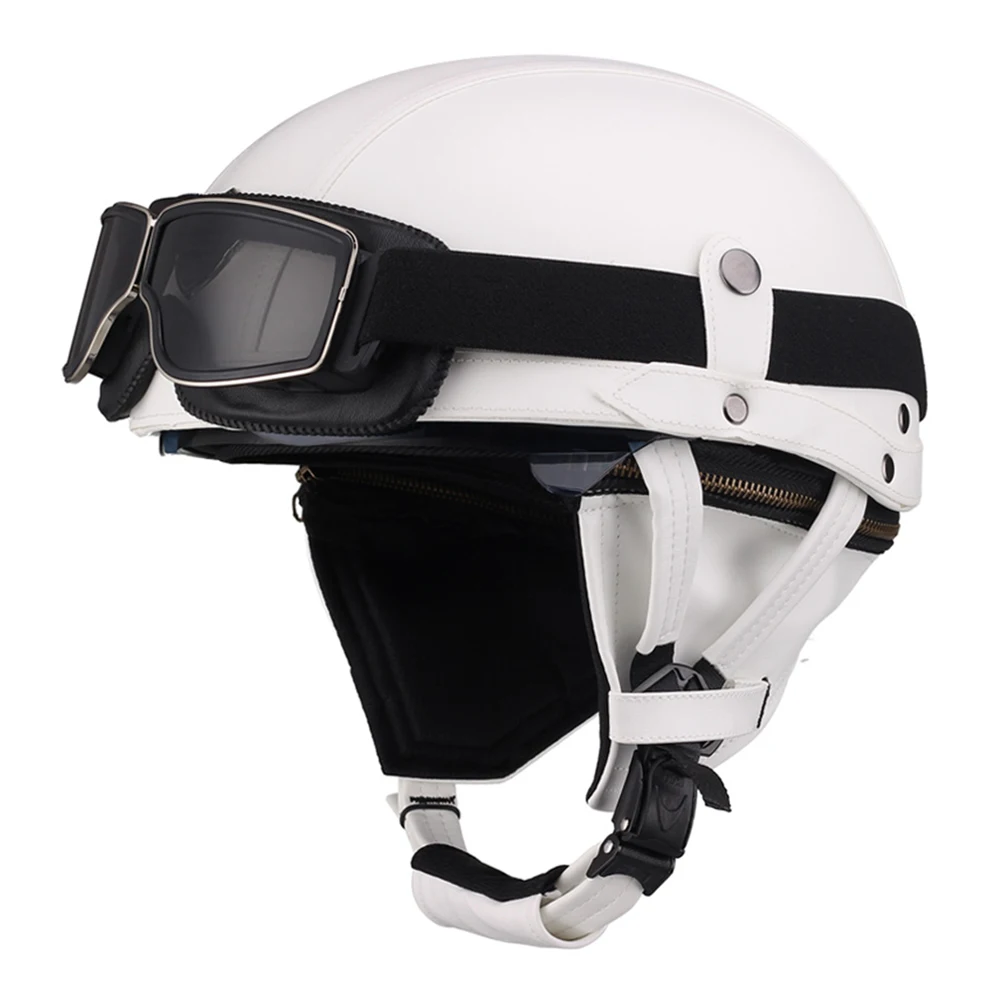 

Motorcycle Helmet German Helmet Motorcycle Vintage Moto Helmet Summer Motorbike Helmet Helmet Casque Moto Men And Women White
