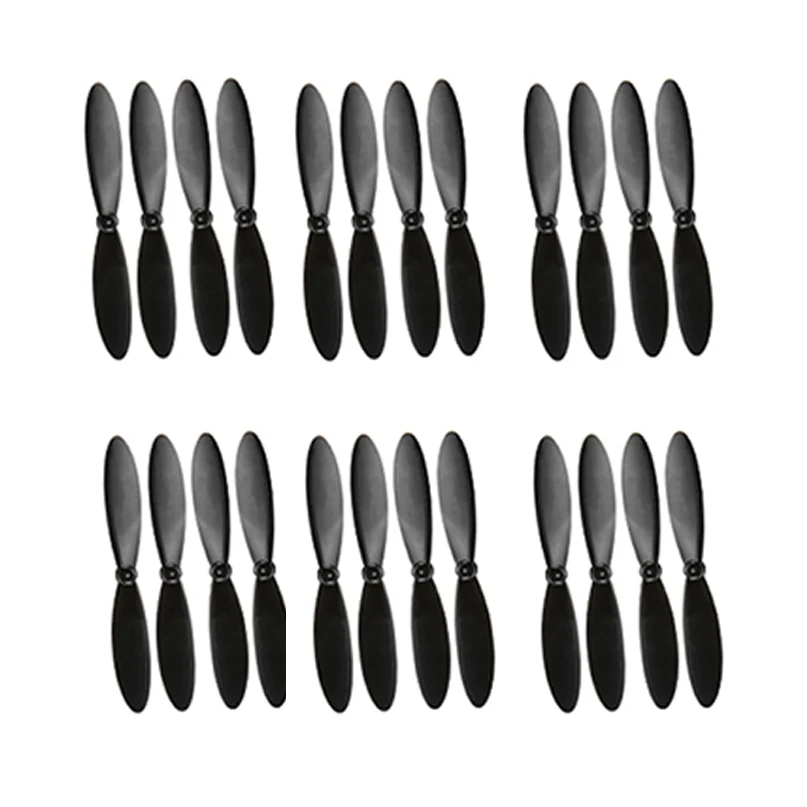 Мини-пропеллер для дрона, 24 шт. (6 комплектов), подходит для R16 KF611 LS-MINI Quadcopter, запасные части для главного лезвия, Размер 0,7 мм (отверстие) x 55 мм (длина)