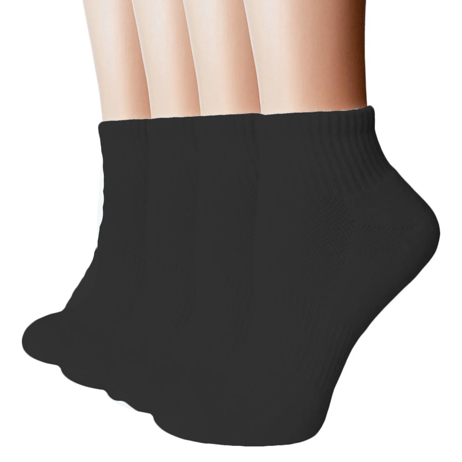 Athletic Ankle Quarter Cushion Cotton Socks For Running Tenn