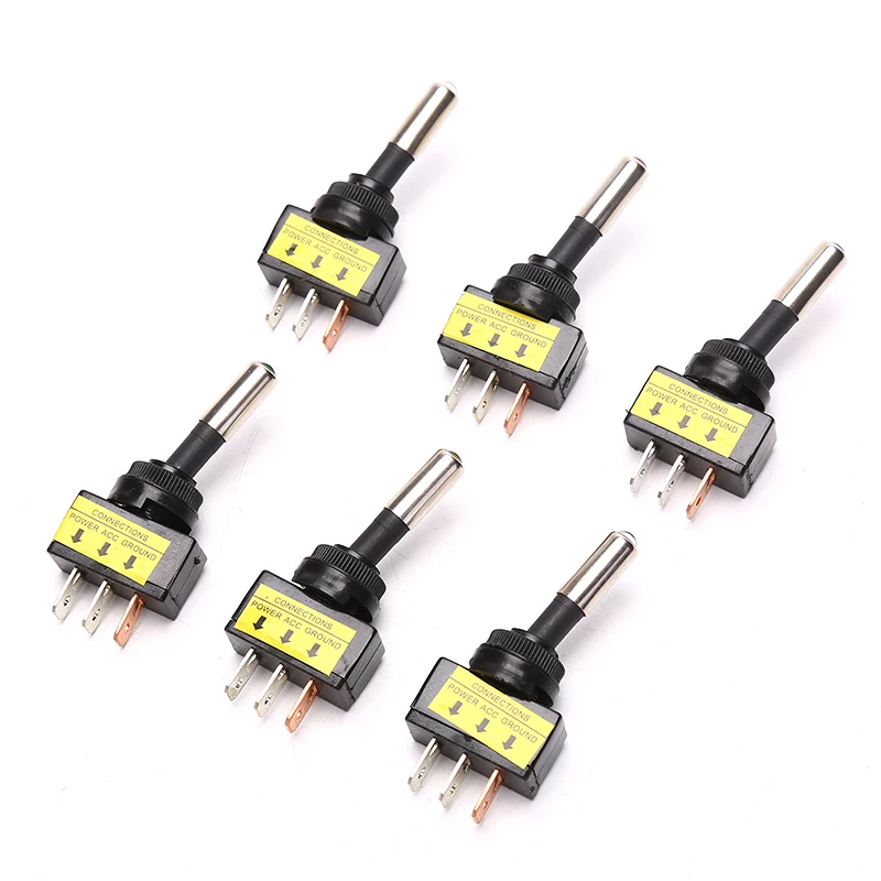 

12 мм Φ 20A переключатель ВКЛ./ВЫКЛ. 12 В DC ASW-15D автоматический Кулисный красный/зеленый/синий/белый/желтый автомобильные аксессуары